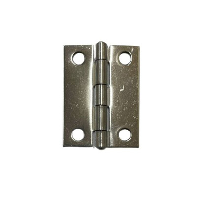 RS PRO Stainless Steel Butt Hinge, Screw Fixing, 50mm x 38mm x 1.2mm