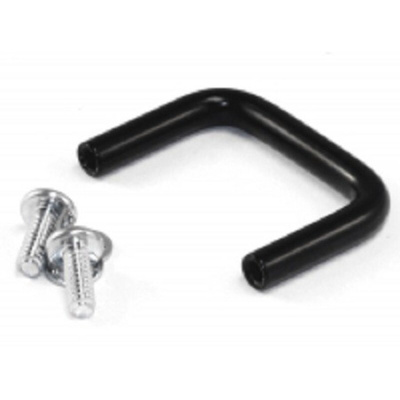 Hammond Black Powder Coating Steel Drawer Handle 25 mm Height, 37mm Width, 5mm Length