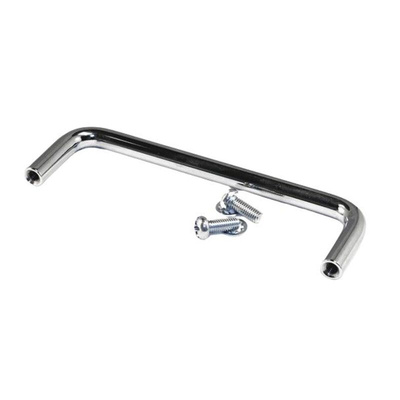 Hammond Chrome Steel Drawer Handle 102 mm Height, 111mm Width, 10mm Length
