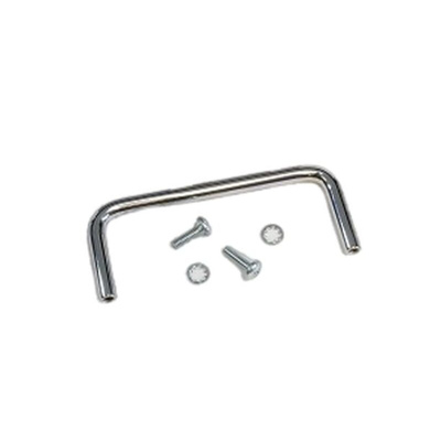 Hammond Chrome Steel Drawer Handle 38 mm Height, 95mm Width, 6mm Length
