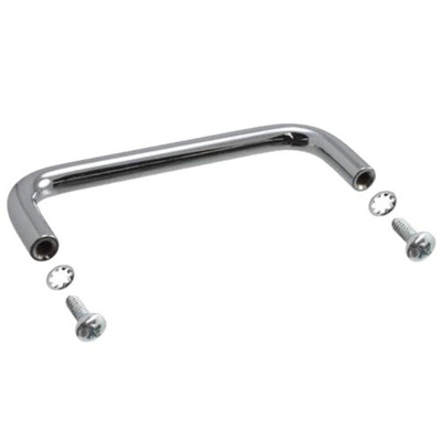 Hammond Chrome Steel Drawer Handle 24 mm Height, 77mm Width, 6mm Length