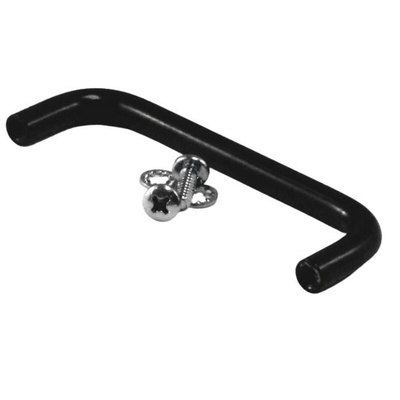 Hammond Black Powder Coating Steel Drawer Handle 77 mm Height, 25mm Width, 6mm Length