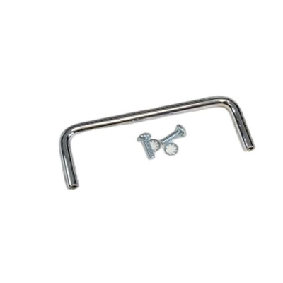 Hammond Chrome Steel Drawer Handle 38 mm Height, 108mm Width, 6mm Length