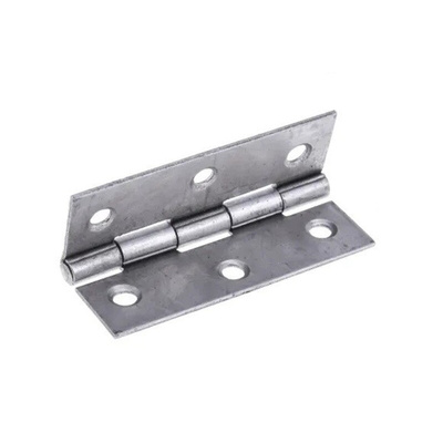 RS PRO Steel Butt Hinge with a Fixed Pin, Screw Fixing, 75mm x 49mm x 1.4mm