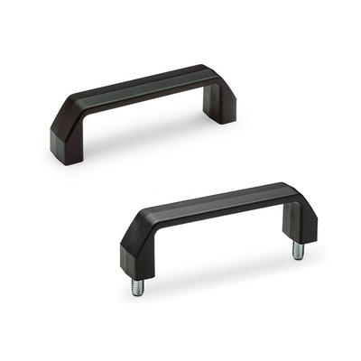 Elesa Matt Black Polyamide Handle 38 mm Height, 25mm Width, 134mm Length