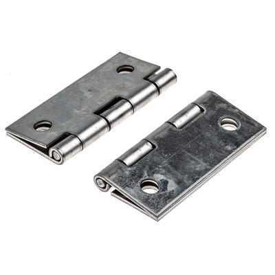 Pinet Stainless Steel Butt Hinge, Screw Fixing, 50mm x 40mm x 1.2mm