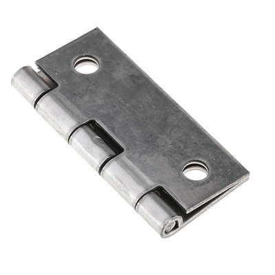 Pinet Stainless Steel Butt Hinge, Screw Fixing, 50mm x 40mm x 1.2mm
