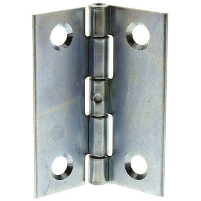 Pinet Steel Butt Hinge, Screw Fixing, 50mm x 40mm x 1.2mm