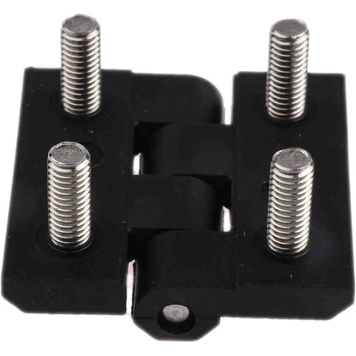RS PRO PC Butt Hinge, Bolt-on Fixing, 40mm x 40mm x 5mm