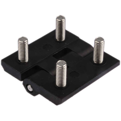 RS PRO PC Butt Hinge, Bolt-on Fixing, 40mm x 40mm x 5mm