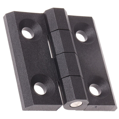 Pinet Polyamide Butt Hinge, Screw Fixing, 50mm x 50mm x 6mm