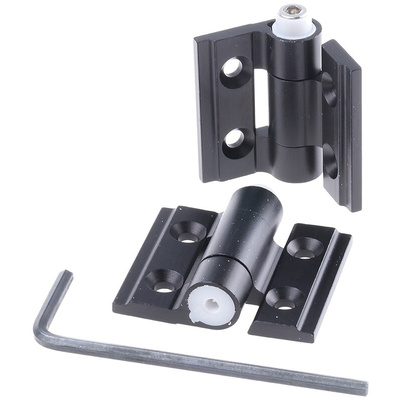 Pinet Aluminium Friction Hinge, Screw Fixing, 30mm x 35mm x 3mm