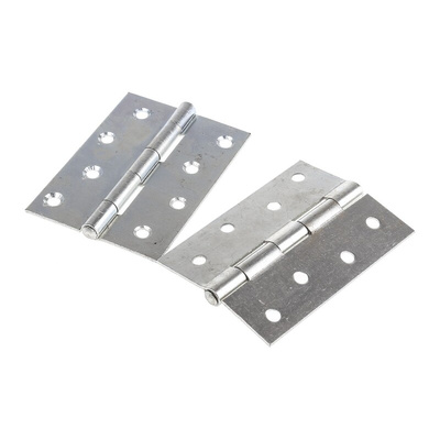 RS PRO Steel Butt Hinge, Screw Fixing, 100mm x 71mm x 1.75mm