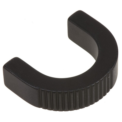 Southco Black Aluminium Handle 27 mm Height, 6.4mm Width, 36mm Length