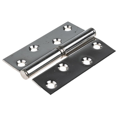 RS PRO Stainless Steel Butt Hinge with a Lift-off Pin, 102mm x 78mm x 2.5mm