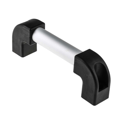 RS PRO Silver Aluminium Handle 77 mm Height, 30mm Width, 224mm Length