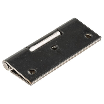 RS PRO Stainless Steel Piano Hinge, Screw Fixing, 70mm x 50mm x 2mm