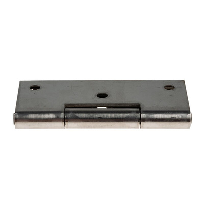 RS PRO Stainless Steel Piano Hinge, Screw Fixing, 70mm x 50mm x 2mm