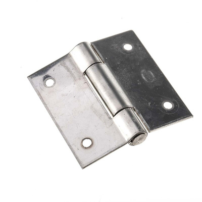 RS PRO Stainless Steel Butt Hinge, Screw Fixing, 60mm x 60mm x 2mm