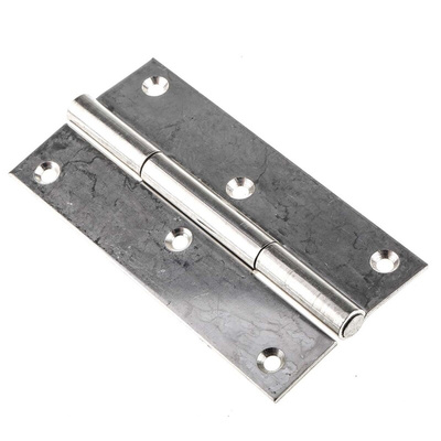 RS PRO Stainless Steel Butt Hinge, Screw Fixing, 120mm x 60mm x 2mm