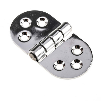 RS PRO Stainless Steel Back Flap Hinge, 78mm x 40mm x 2.5mm