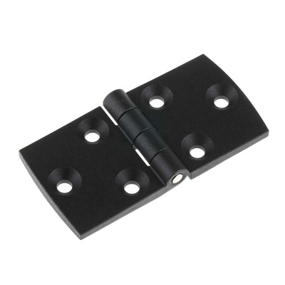 Pinet Polyamide Back Flap Hinge, Screw Fixing, 40mm x 80mm x 5.2mm