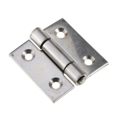 Pinet Stainless Steel Butt Hinge, Screw Fixing, 40mm x 40mm x 2mm