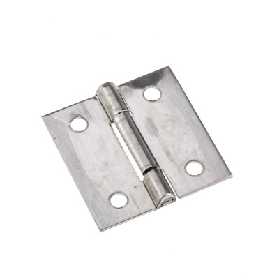 Pinet Stainless Steel Butt Hinge, Screw Fixing, 30mm x 30mm x 0.8mm
