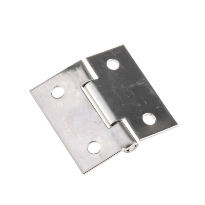 Pinet Stainless Steel Butt Hinge, Screw Fixing, 30mm x 30mm x 0.8mm