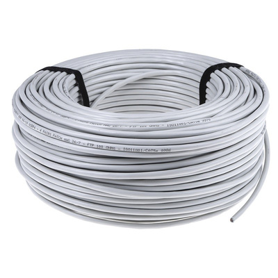 CAE Multimedia Connect Grey PVC Cat5e Cable F/UTP, 100m Unterminated/Unterminated