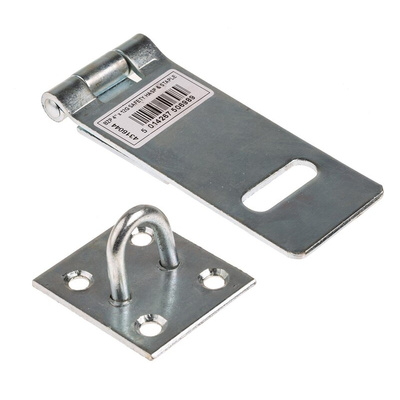 RS PRO Steel Hasp & Staple, 153mm, 8mm