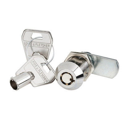 Euro-Locks a Lowe & Fletcher group Company Tumbler Lock, 30mm Panel-to-Tongue, 19.2 x 16mm Cutout, Key Unlock