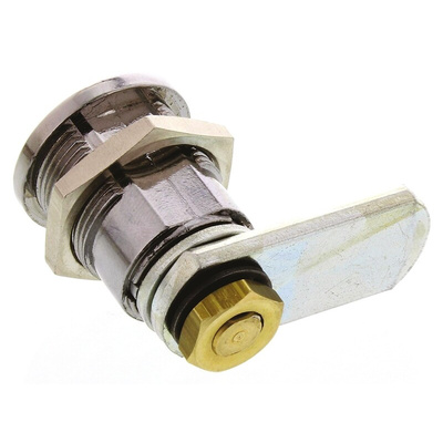 Euro-Locks a Lowe & Fletcher group Company Tumbler Lock, 21.2mm Panel-to-Tongue, 19.2 x 16mm Cutout, Key Unlock