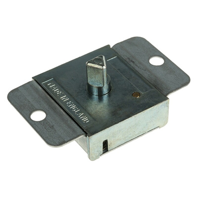 Euro-Locks a Lowe & Fletcher group Company Slam Lock, 6.4mm Panel-to-Tongue, 9.5mm Cutout, Key Unlock