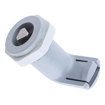 Rose Grey Aluminium Camlock, 8mm Cutout, Key Unlock