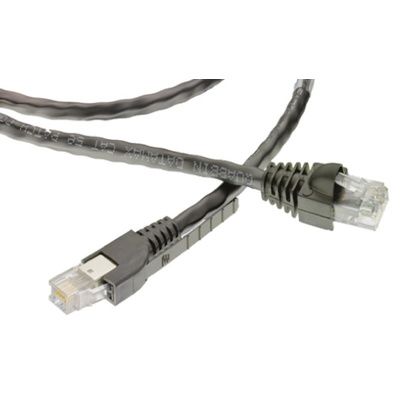 TE Connectivity Black Cat5e Cable 10m Male RJ.5/Male RJ.5