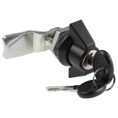RS PRO Clear Cabinet Lock, 24.5mm Panel-to-Tongue, 22.2 x 20.2mm Cutout, Key Unlock