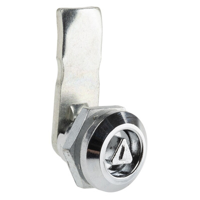 RS PRO Cabinet Lock, 13.5mm Panel-to-Tongue, 16.2 x 14.2mm Cutout, Key Unlock