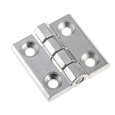 Elesa Stainless Steel Butt Hinge, Screw Fixing, 50mm x 50mm x 6mm