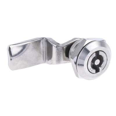 RS PRO Stainless Steel Cabinet Lock, 32mm Panel-to-Tongue