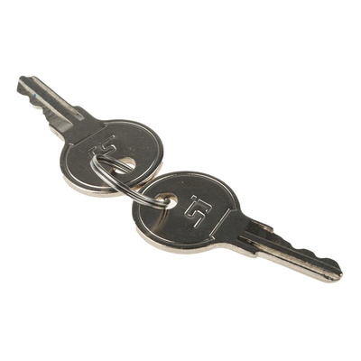 RS PRO Chrome Die Cast Cabinet Lock, 20mm Panel-to-Tongue, 19.5 x 16.5mm Cutout, Key Unlock