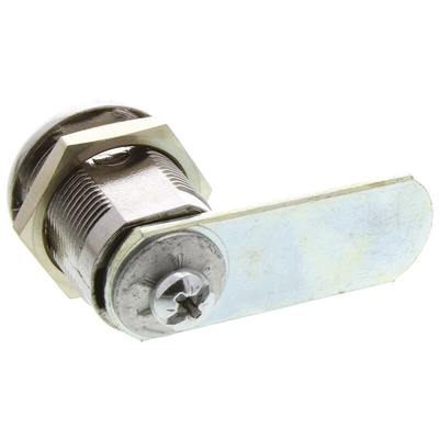 Euro-Locks a Lowe & Fletcher group Company Camlock, 20mm Panel-to-Tongue, 19.1 x 16.6mm Cutout, Key Unlock