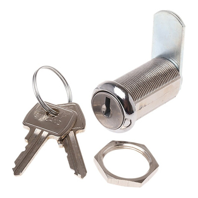 Euro-Locks a Lowe & Fletcher group Company Stainless Steel Camlock, 32mm Panel-to-Tongue, 19.1 x 16.6mm Cutout, Key