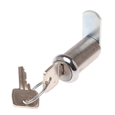 Euro-Locks a Lowe & Fletcher group Company Stainless Steel Camlock, 32mm Panel-to-Tongue, 19.1 x 16.6mm Cutout, Key