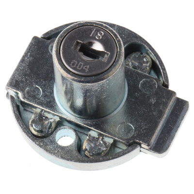Euro-Locks a Lowe & Fletcher group Company Furniture Lock, 19mm Panel-to-Tongue, 16.5mm Cutout, Key Unlock