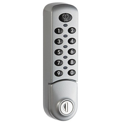 Zinc Electronic Powder Coated Silver Code Lock