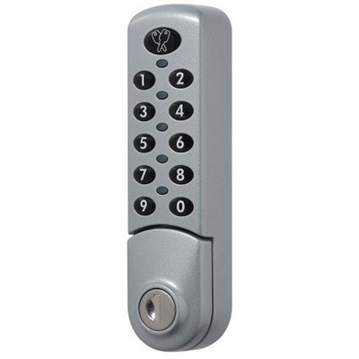 Zinc Electronic Powder Coated Silver Code Lock