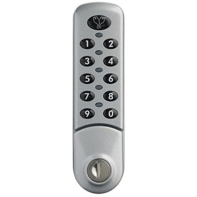Zinc Electronic Powder Coated Silver Code Lock