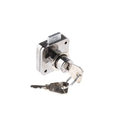 Euro-Locks a Lowe & Fletcher group Company Sliding Door Lock, 22mm Panel-to-Tongue, 17mm Cutout, Key Unlock