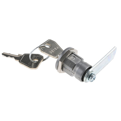 Euro-Locks a Lowe & Fletcher group Company Camlock, 22.6mm Panel-to-Tongue, 19.5 x 16.6mm Cutout, Key Unlock